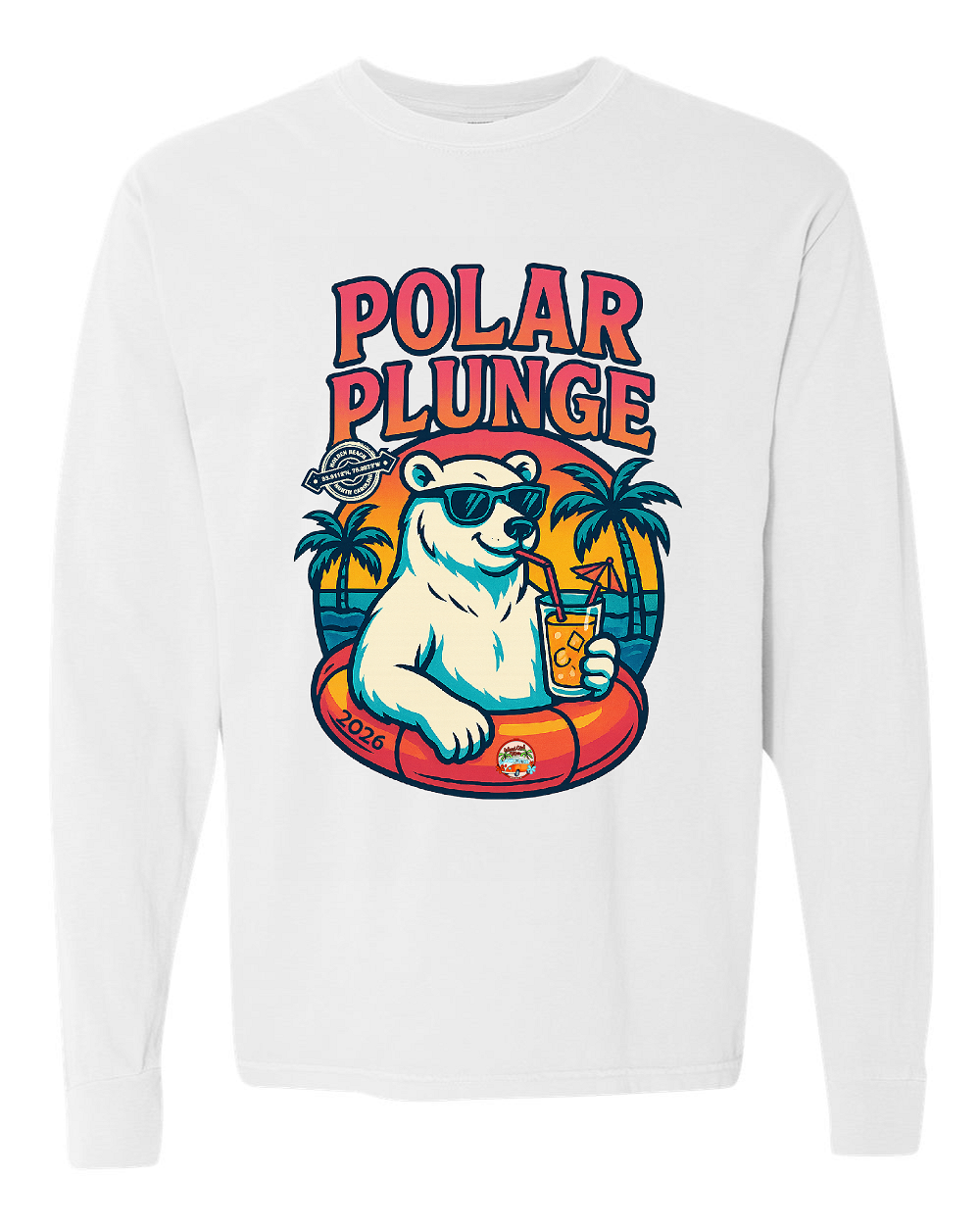 2026 Holden Beach Polar Plunge Long Sleeve Tee/Front Print