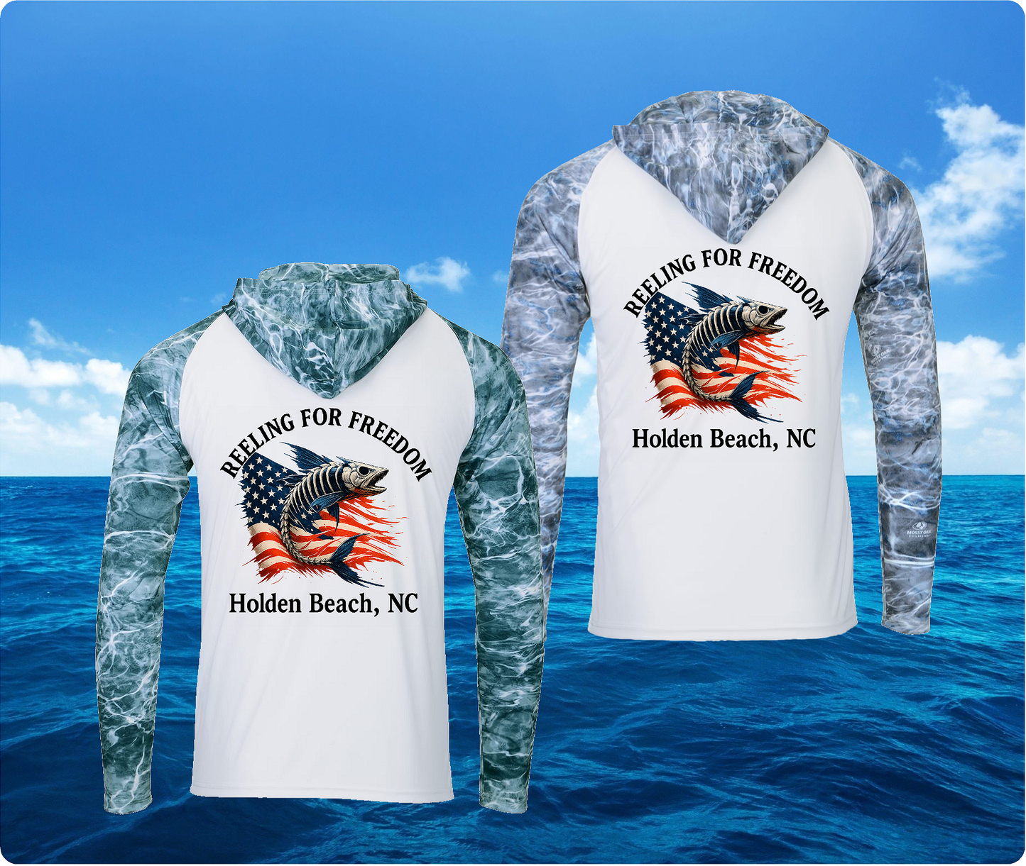 Reeling For Freedom Paragon UPF 50+ Hooded Shirt