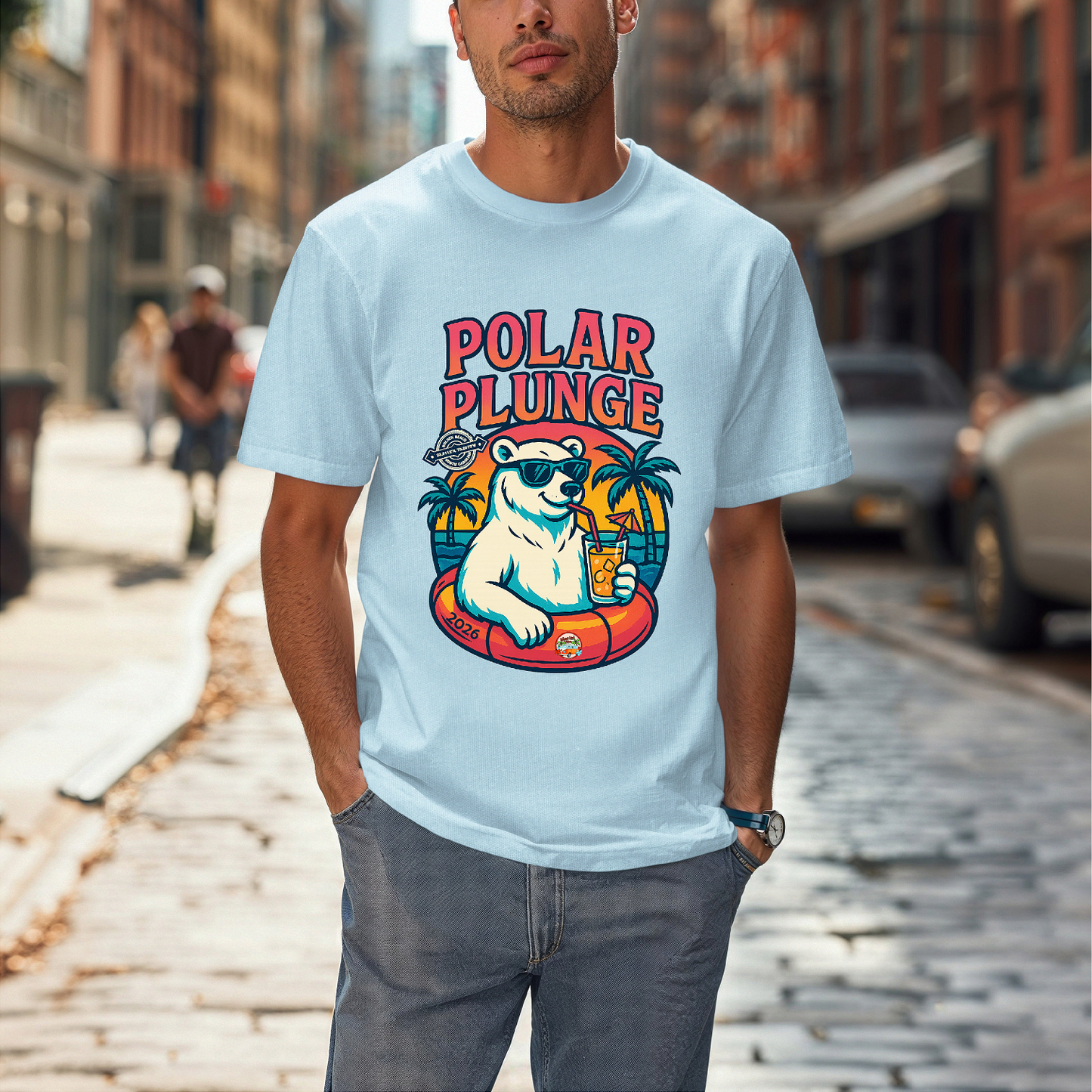 2026 Holden Beach Polar Plunge Short Sleeve Tee/Front