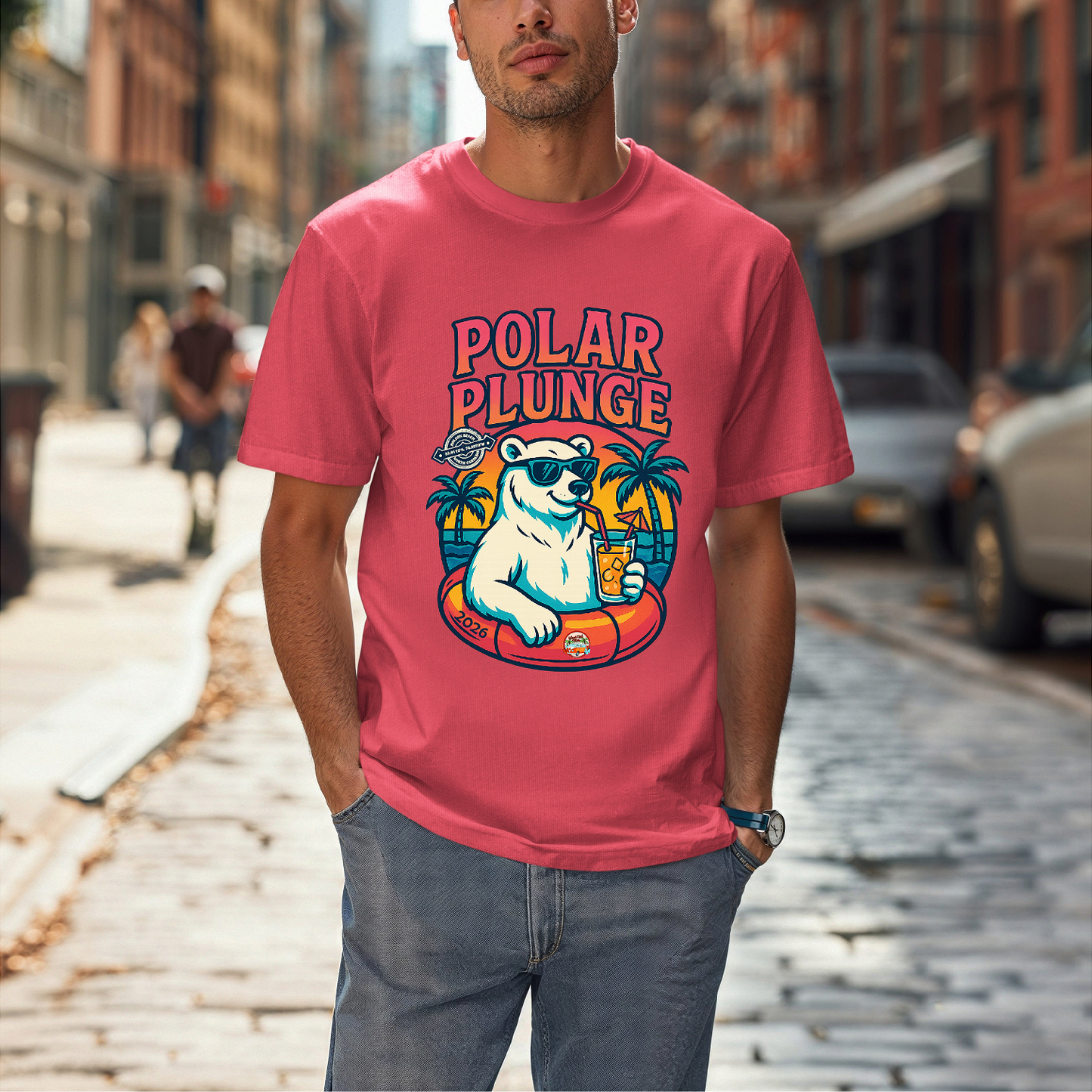 2026 Holden Beach Polar Plunge Short Sleeve Tee/Front