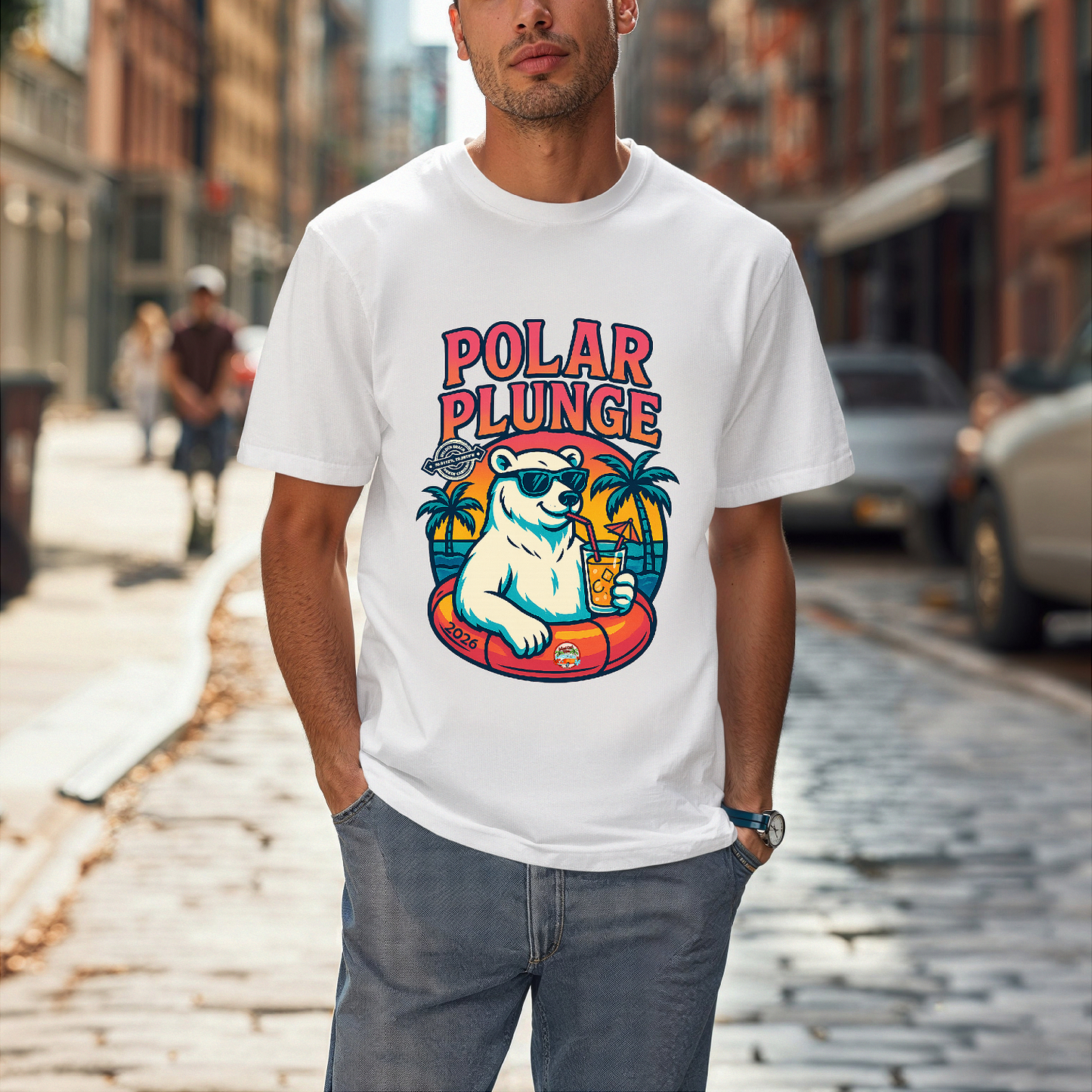 2026 Holden Beach Polar Plunge Short Sleeve Tee/Front