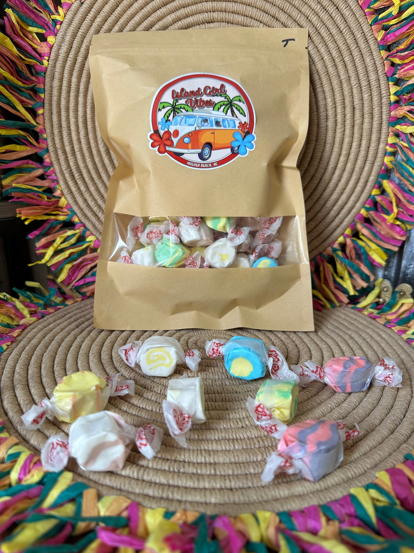 Island Girl Vibes Gourmet Taffy - 1/2 pound bag