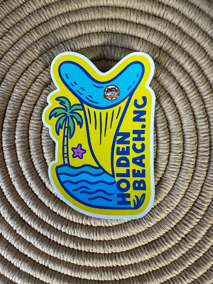 Holden Beach Shark Tooth stickers