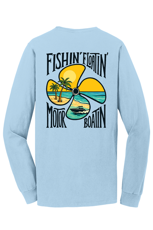 Coastal Pups Fishin' Floatin' Motor Boatin Graphic Tee