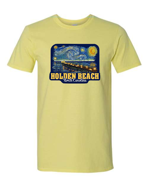 Holden Beach Pier Short Sleeve Tee - Version 1