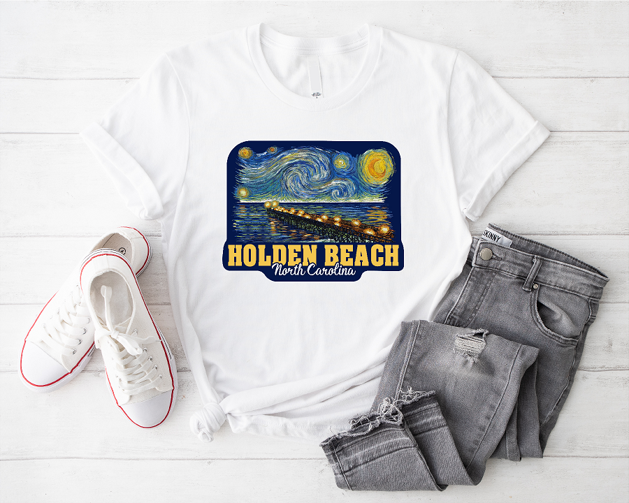 Holden Beach Pier Short Sleeve Tee - Version 1