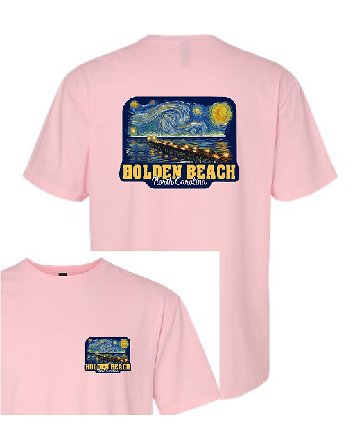 Holden Beach Pier Short Sleeve Tee - Version 2