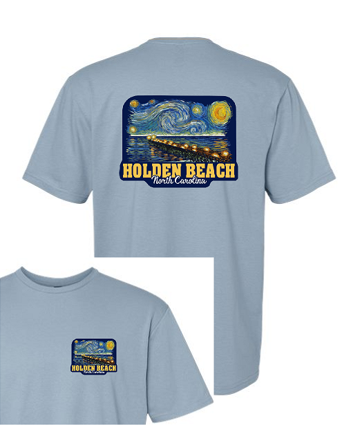 Holden Beach Pier Short Sleeve Tee - Version 2