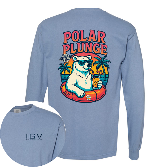 2026 Holden Beach Polar Plunge Long Sleeve Tee