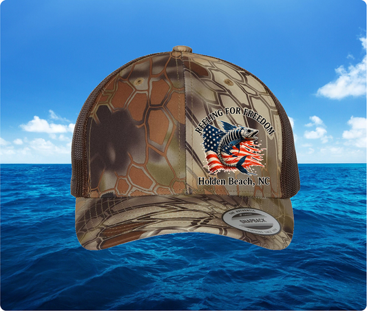 Reeling For Freedom Kryptek Retro Trucker Hat
