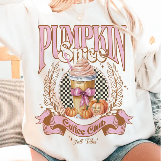 Pumpkin Spice Coffee Club Crewneck