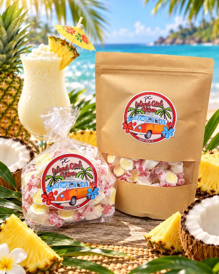 Island Girl Vibes Gourmet Taffy - 1/2 pound bag