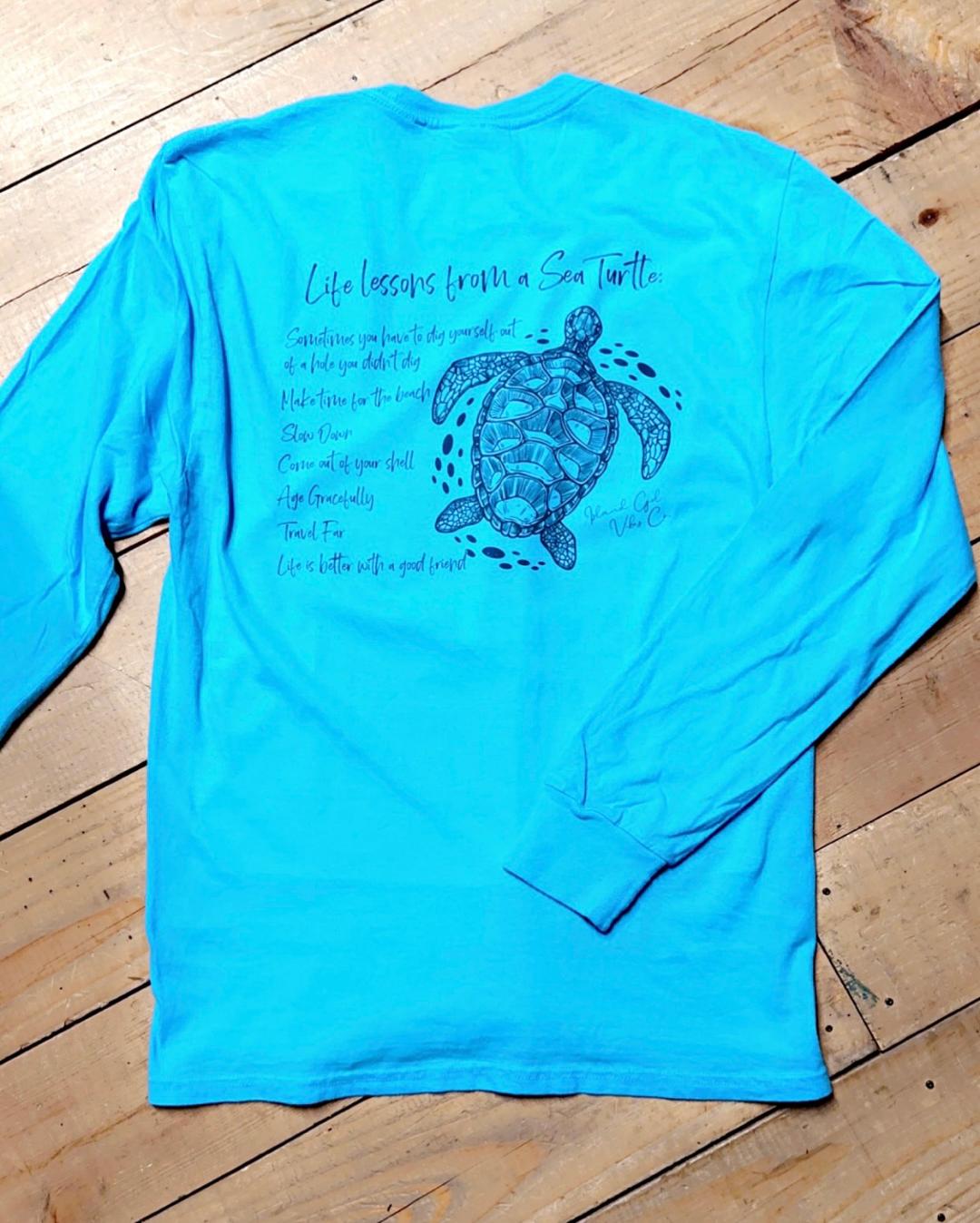 Life Lessons from a Sea Turtle LS Tee