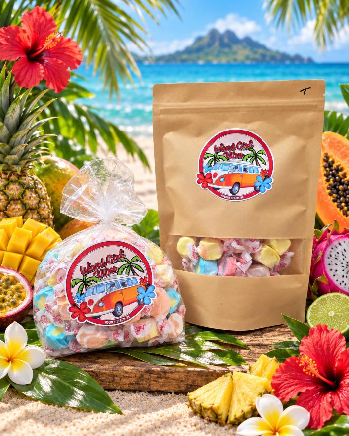 Island Girl Vibes Gourmet Taffy - 1/2 pound bag