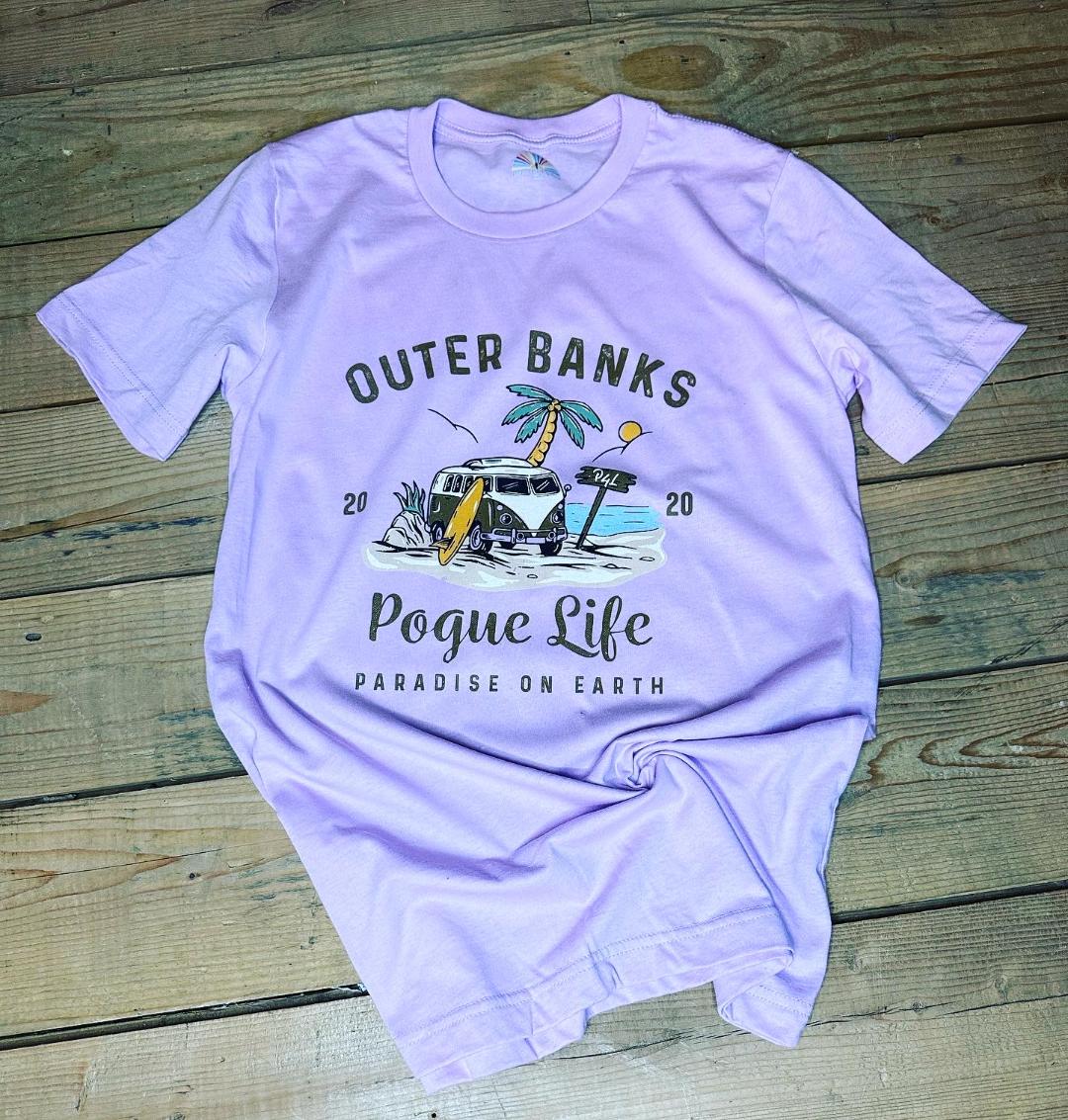 Outer Banks Pogue Life Paradise on Earth Graphic Tee